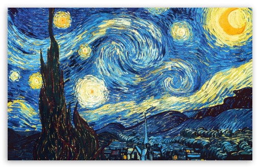 Vincent van gogh starry night wallpaper