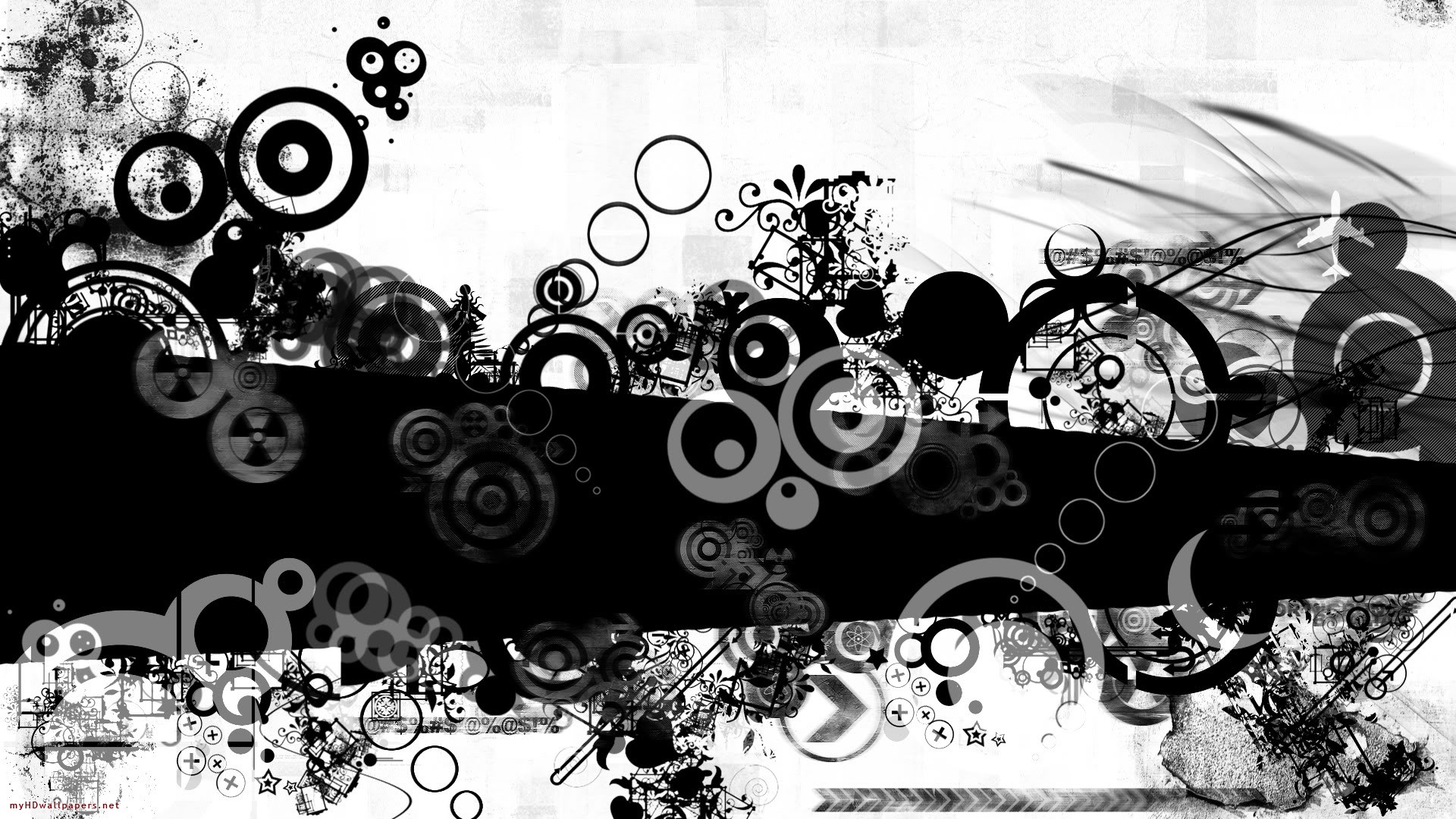 abstract black and white wallpaper #24