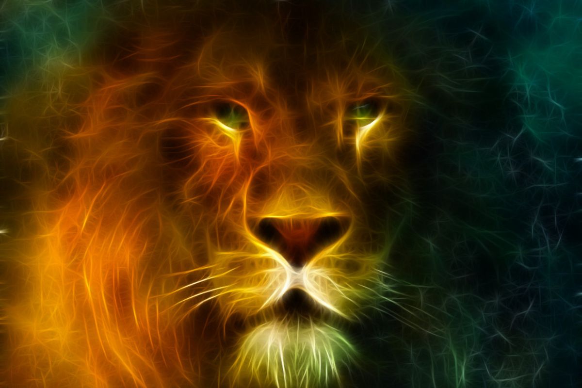 abstract lion wallpaper #14