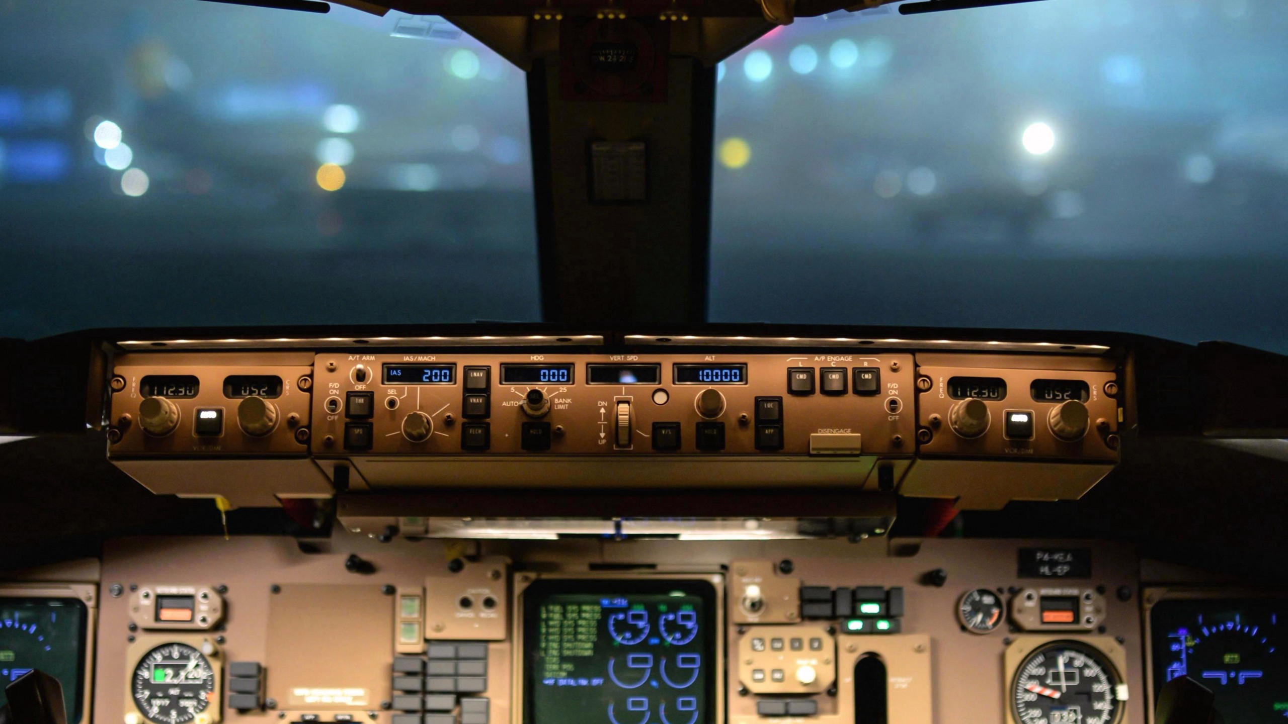 Airplane cockpit wallpaper