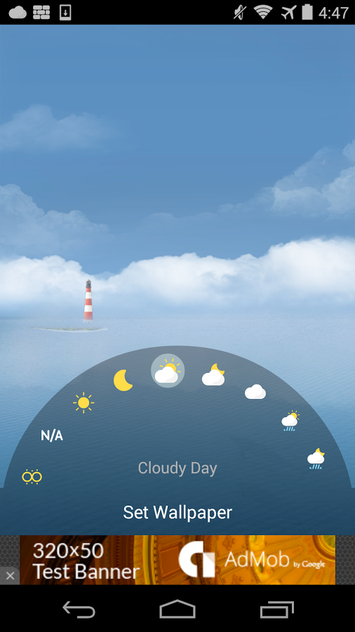 Android live wallpaper weather