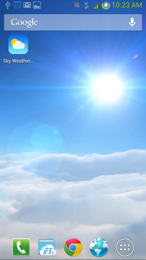 Android live wallpaper weather
