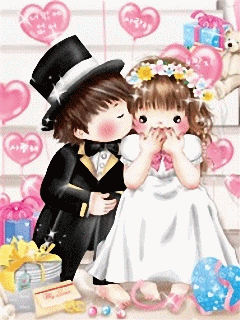 Animated couples wallpaper