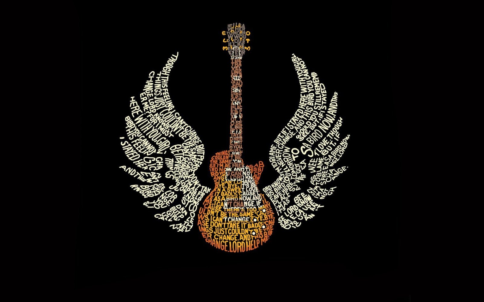 Animated guitar wallpaper