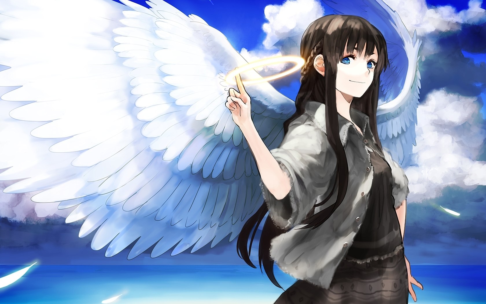 Anime angel girl wallpaper