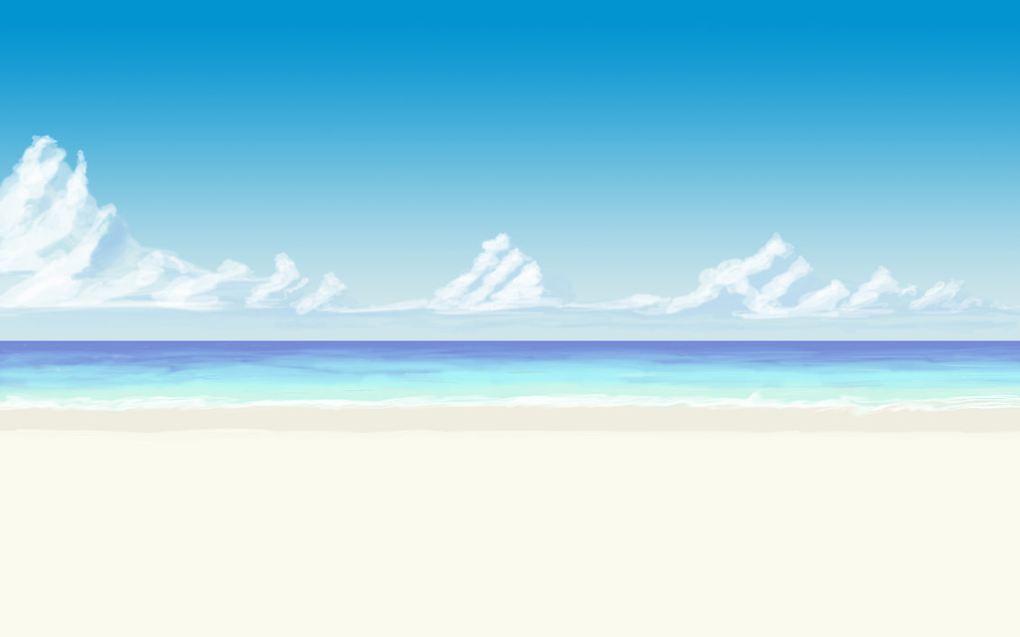 anime beach background #3