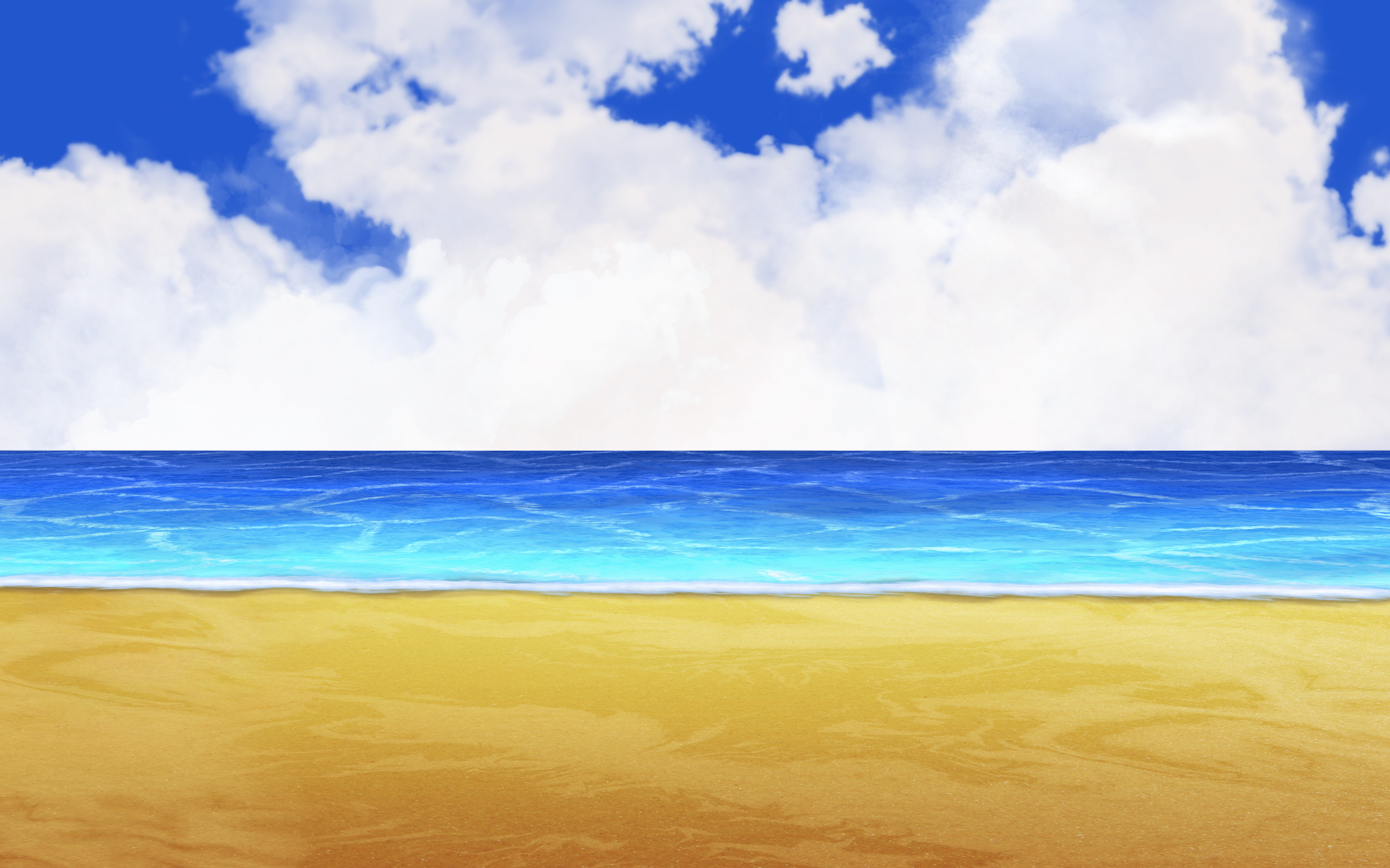 anime beach background #15
