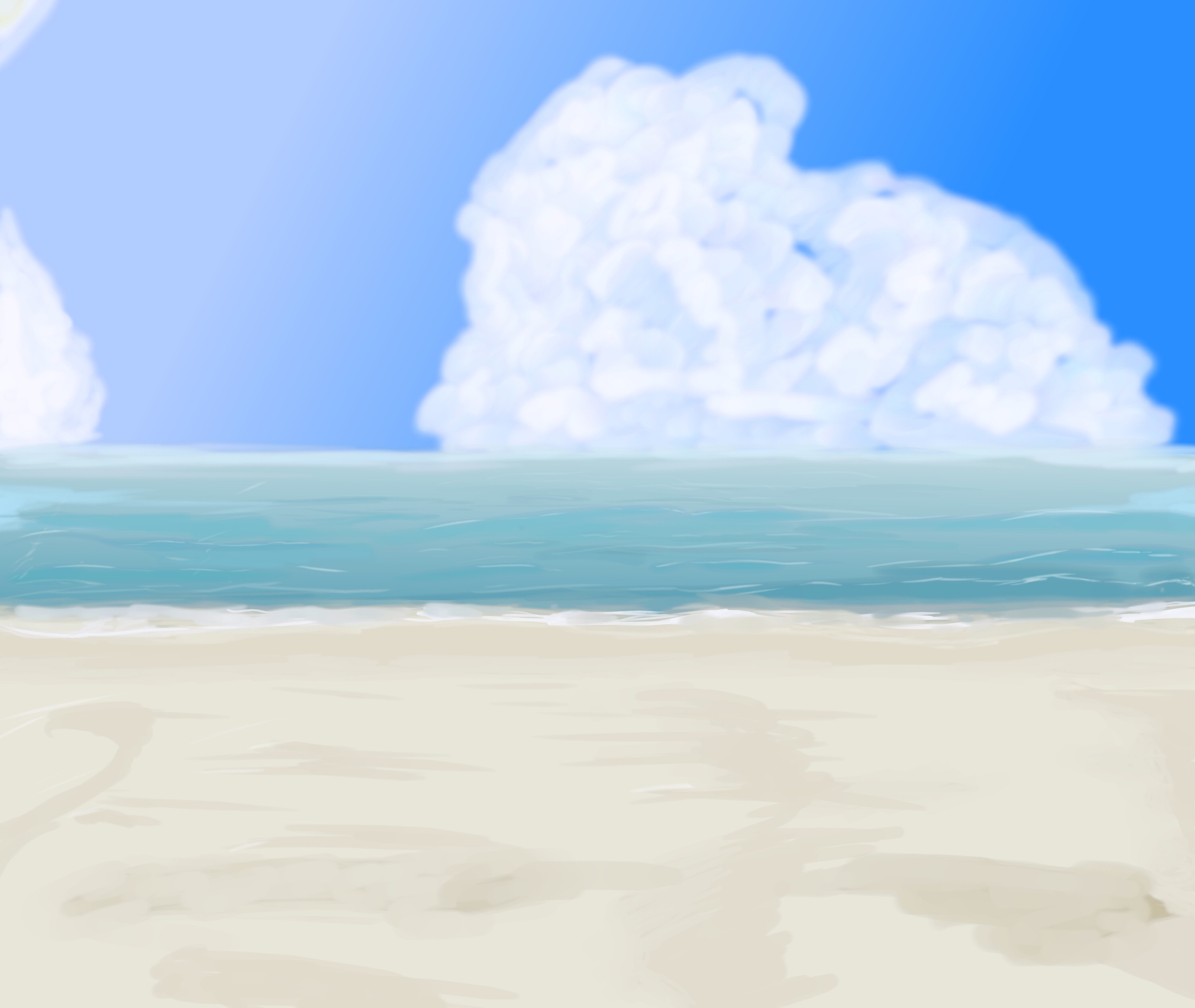 anime beach background #16