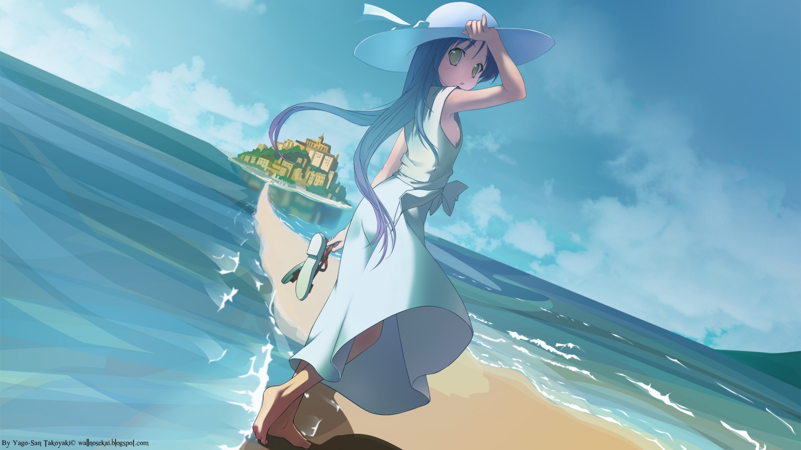 anime beach wallpaper #21