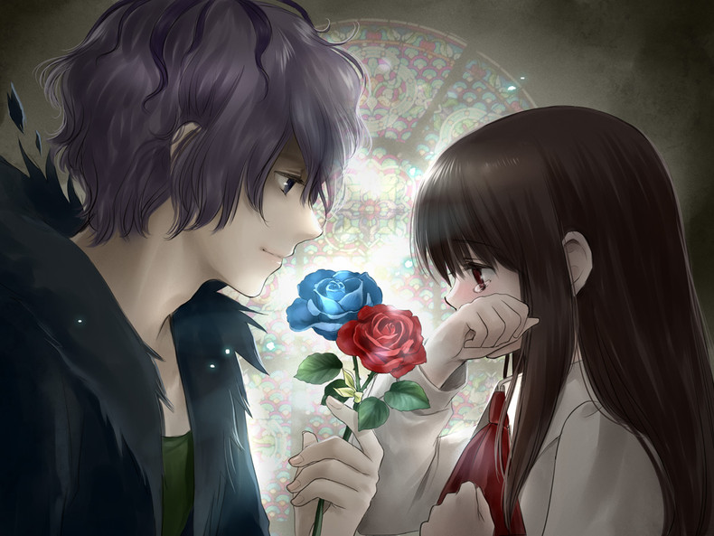 anime love couple wallpaper #9