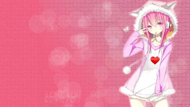 Cute girl anime wallpaper