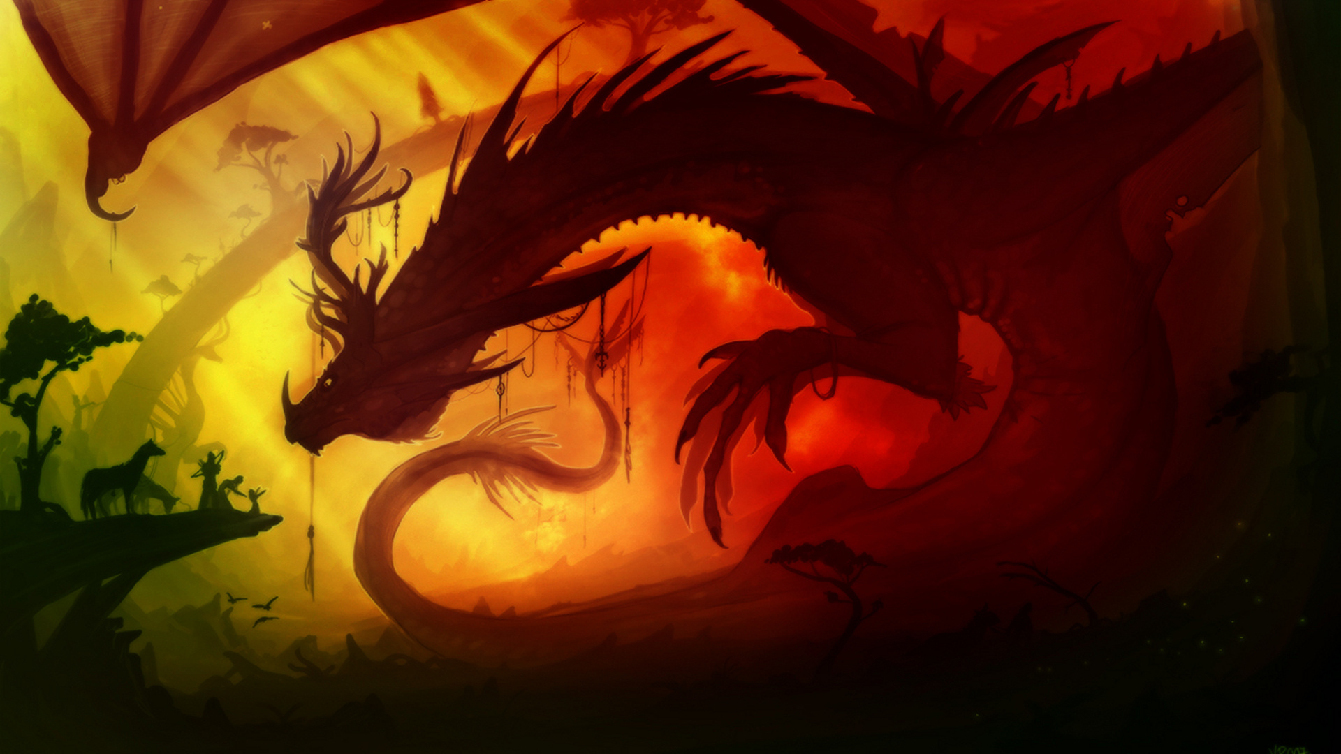 Anime dragon wallpaper