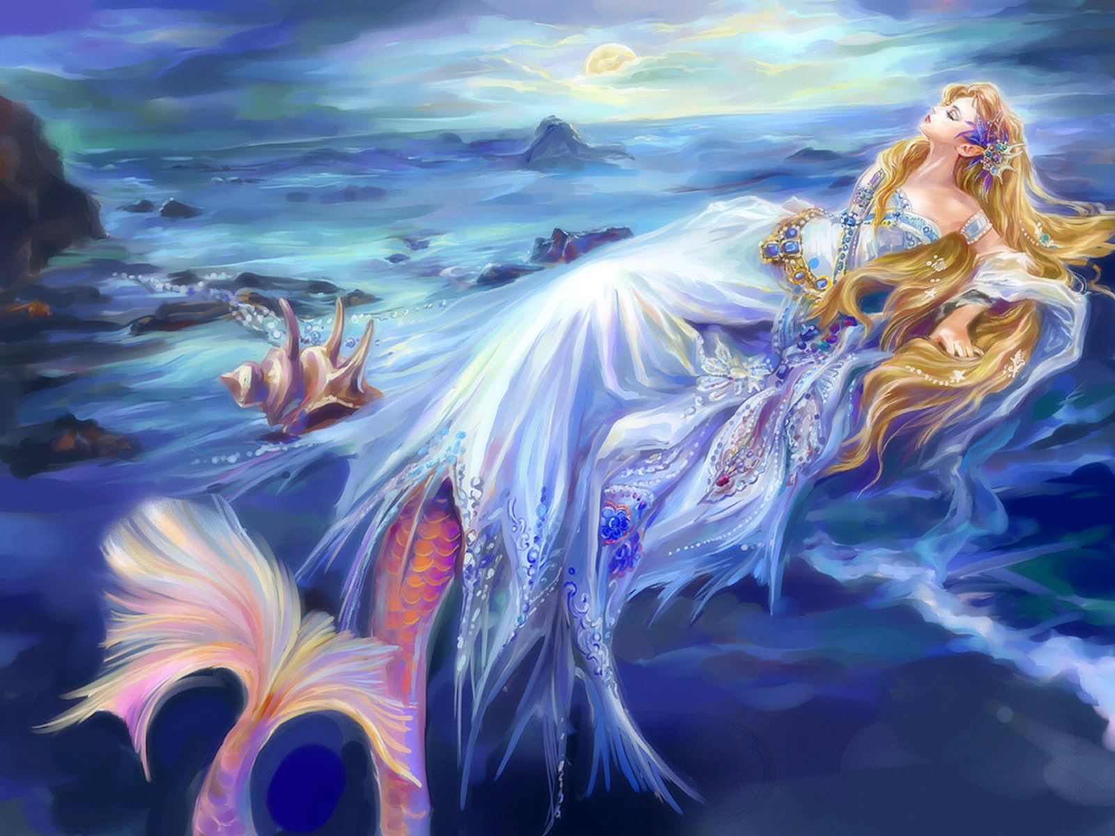 Anime mermaid wallpaper
