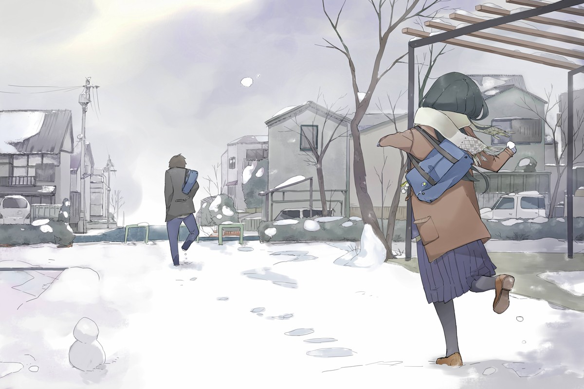 Anime winter wallpaper