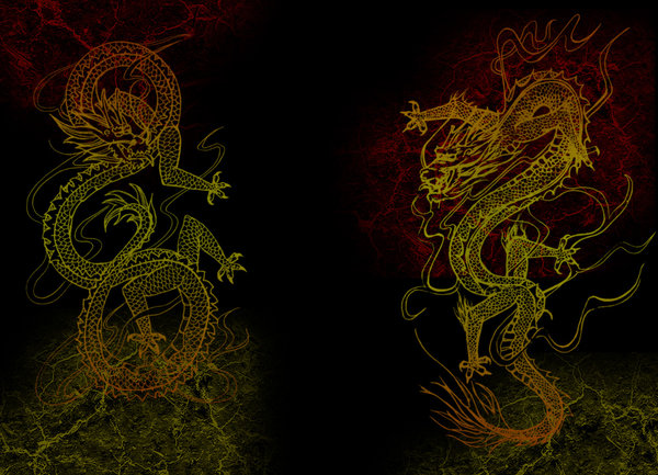 Asian dragon wallpaper
