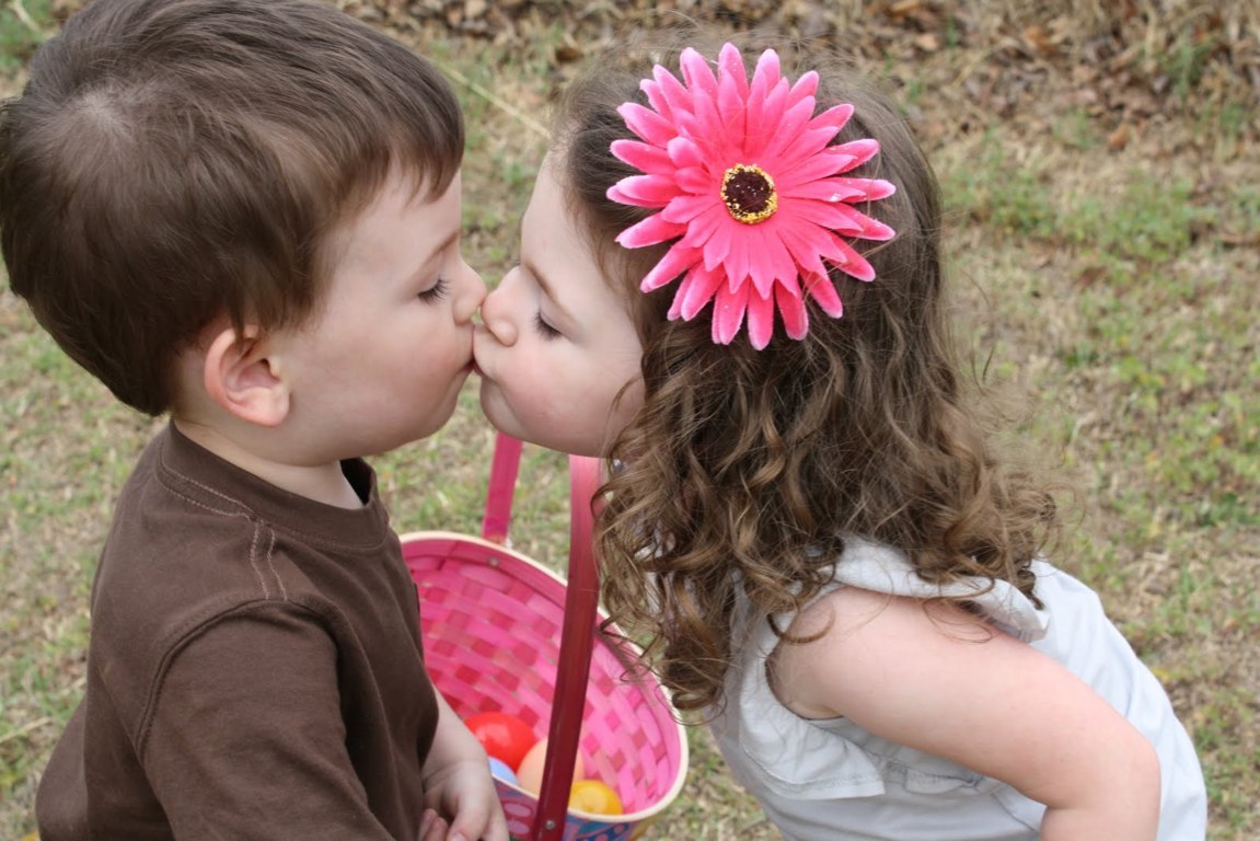 Baby kissing wallpapers