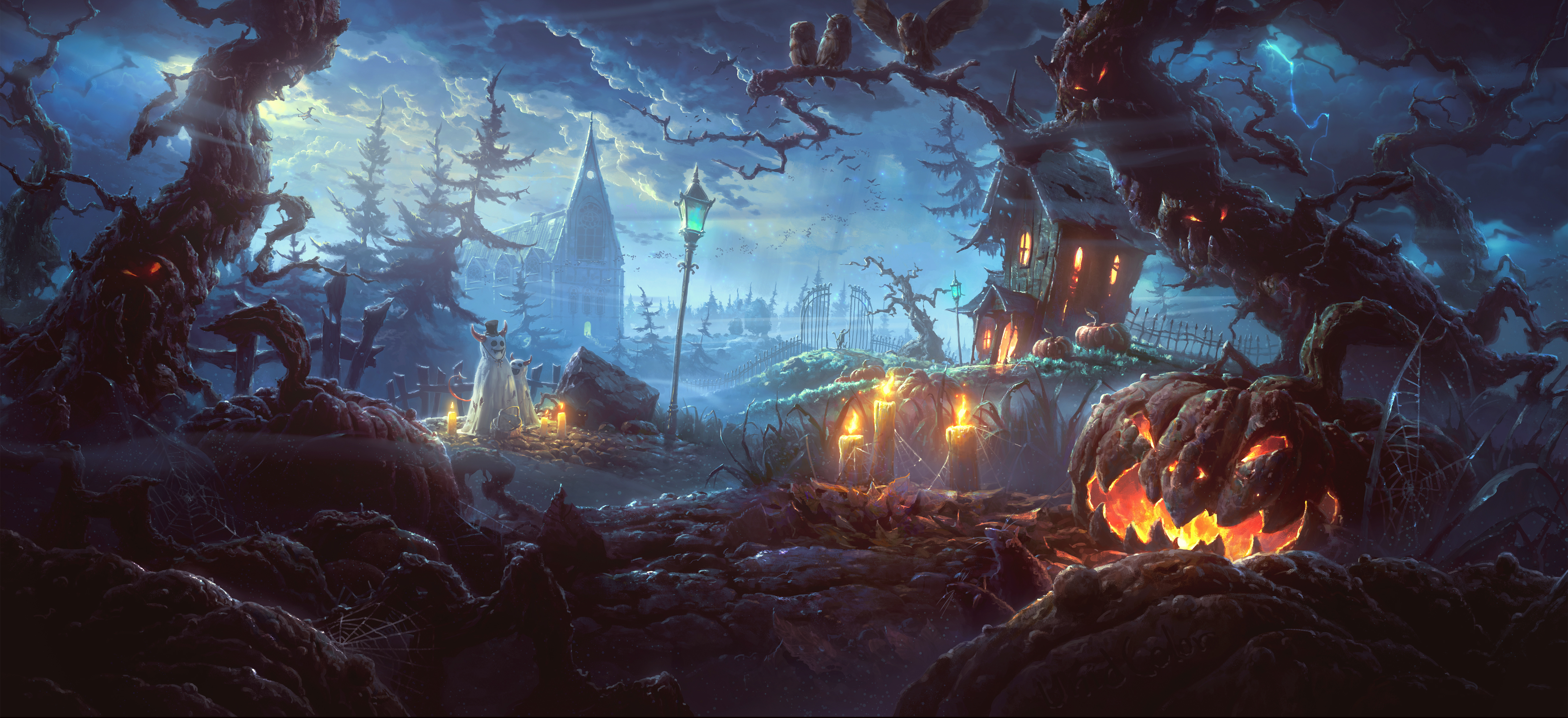Cool halloween background