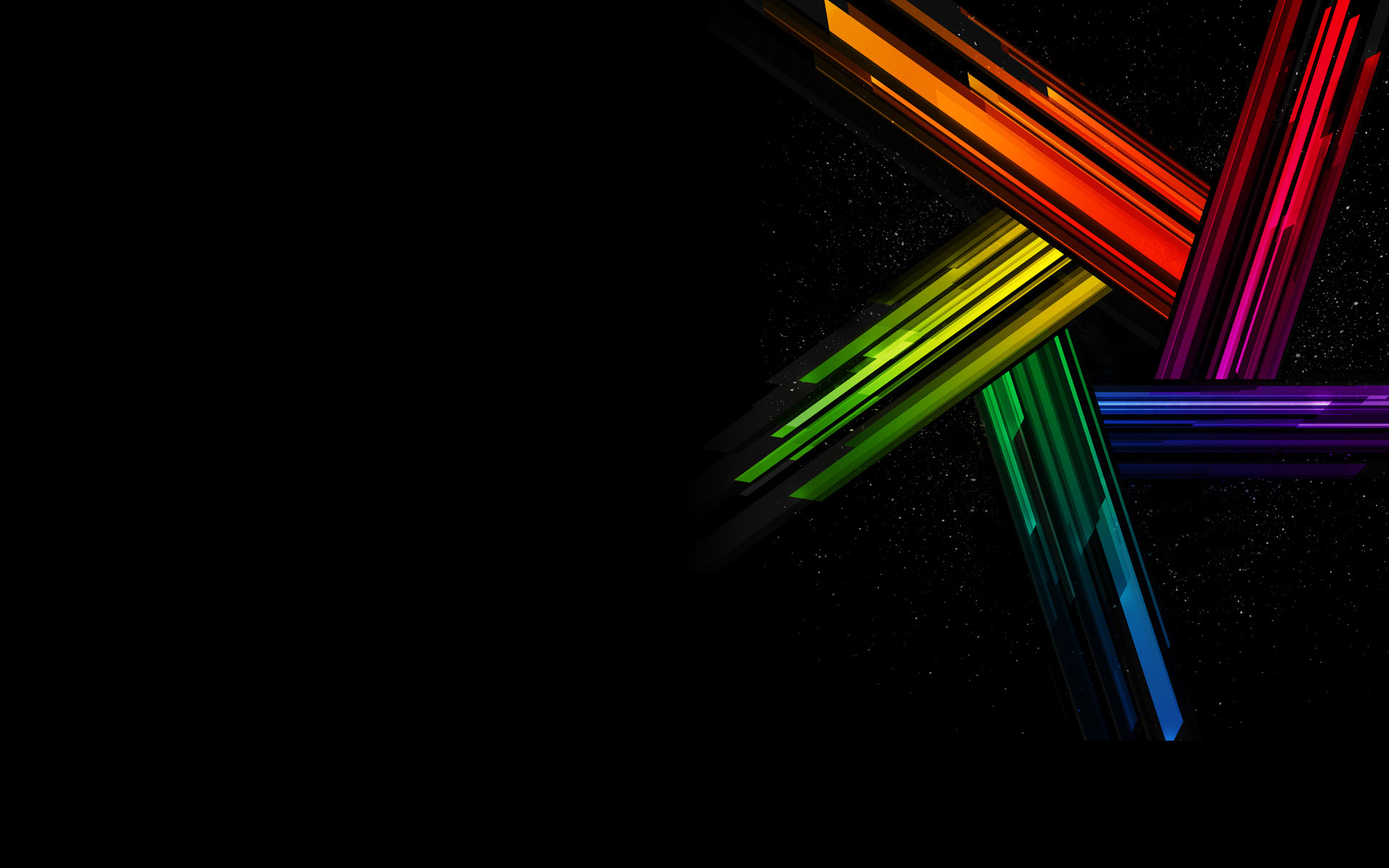 Black and rainbow backgrounds
