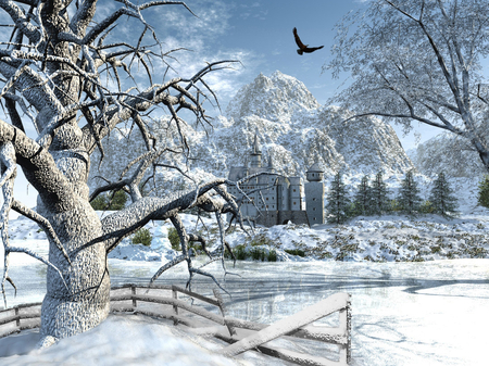 Beautiful winter scenery wallpaper