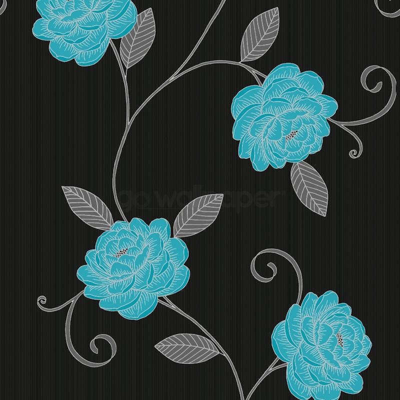 black and teal wallpaper #18