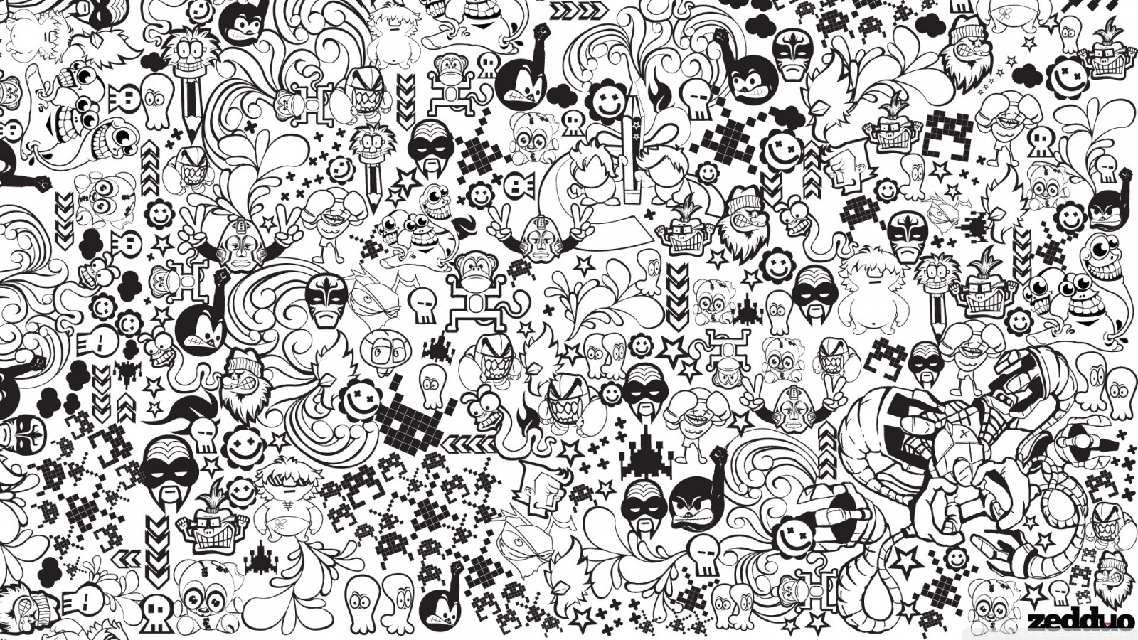 Mickey mouse wallpaper black and white