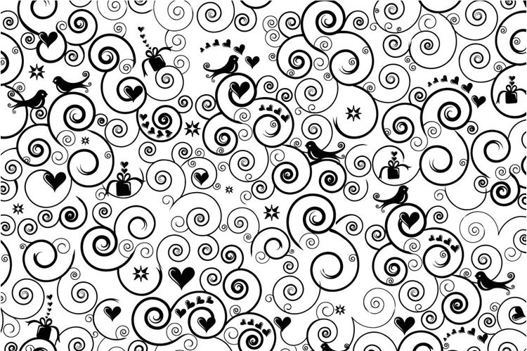 black and white wallpaper pattern #3