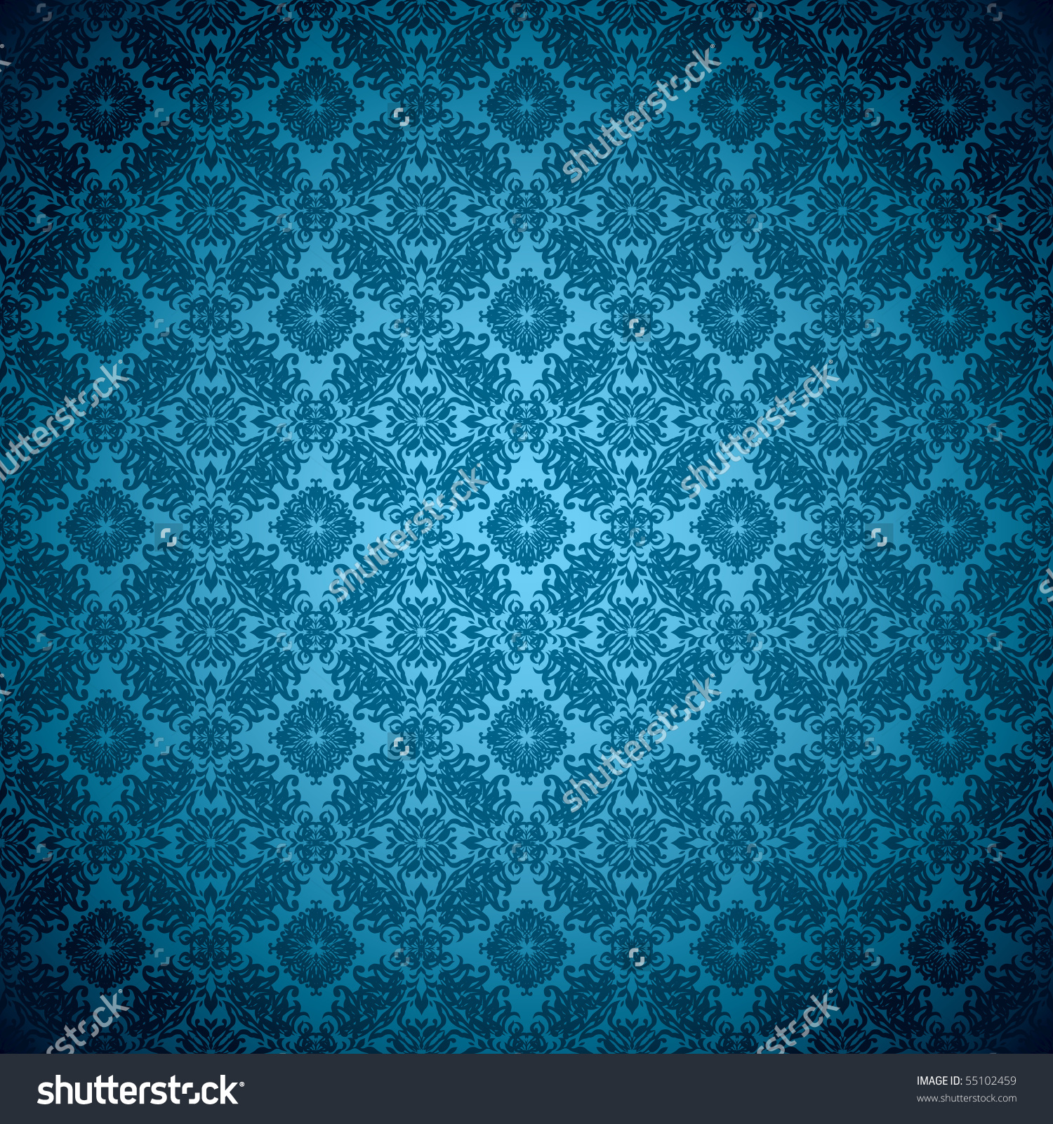 Blue design wallpaper