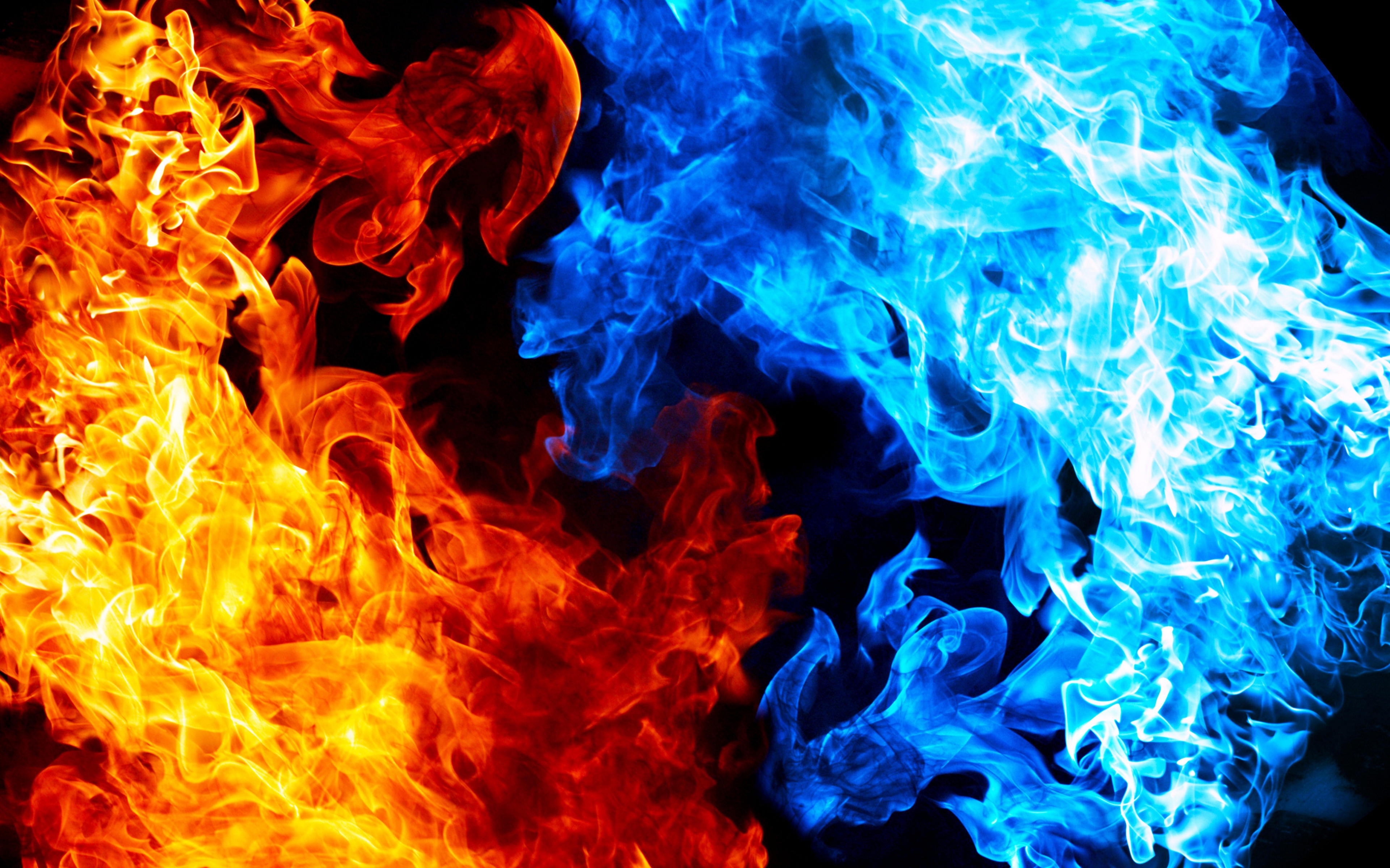 Fire and ice wallpaper