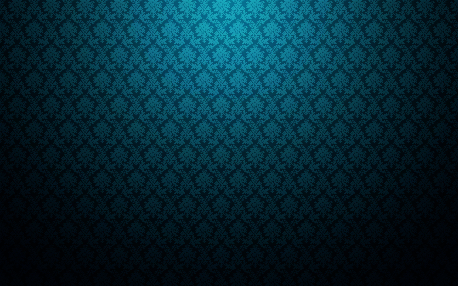 Blue patterned wallpaper
