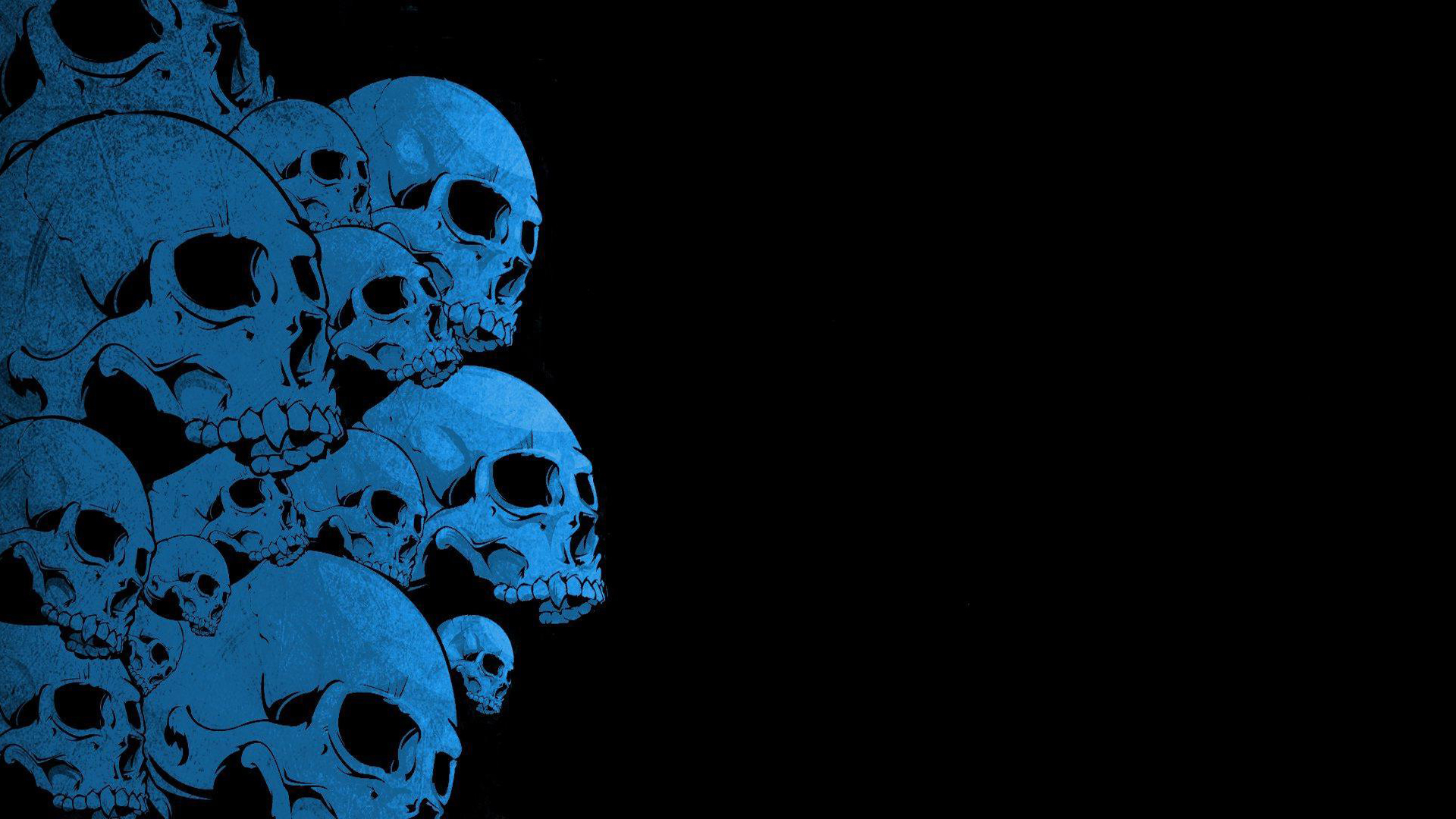 Blue skull backgrounds