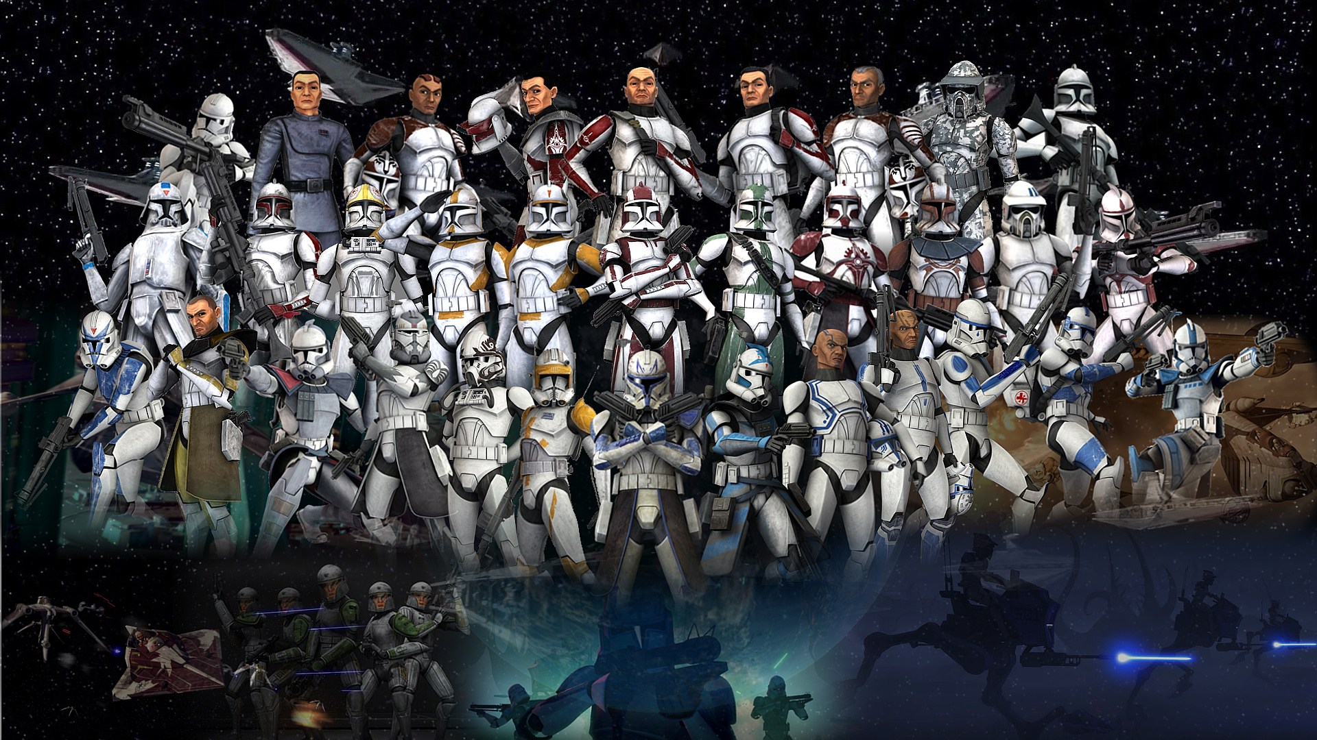 Star wars clone wallpaper
