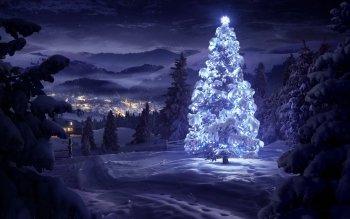 christmas tree background wallpaper #8