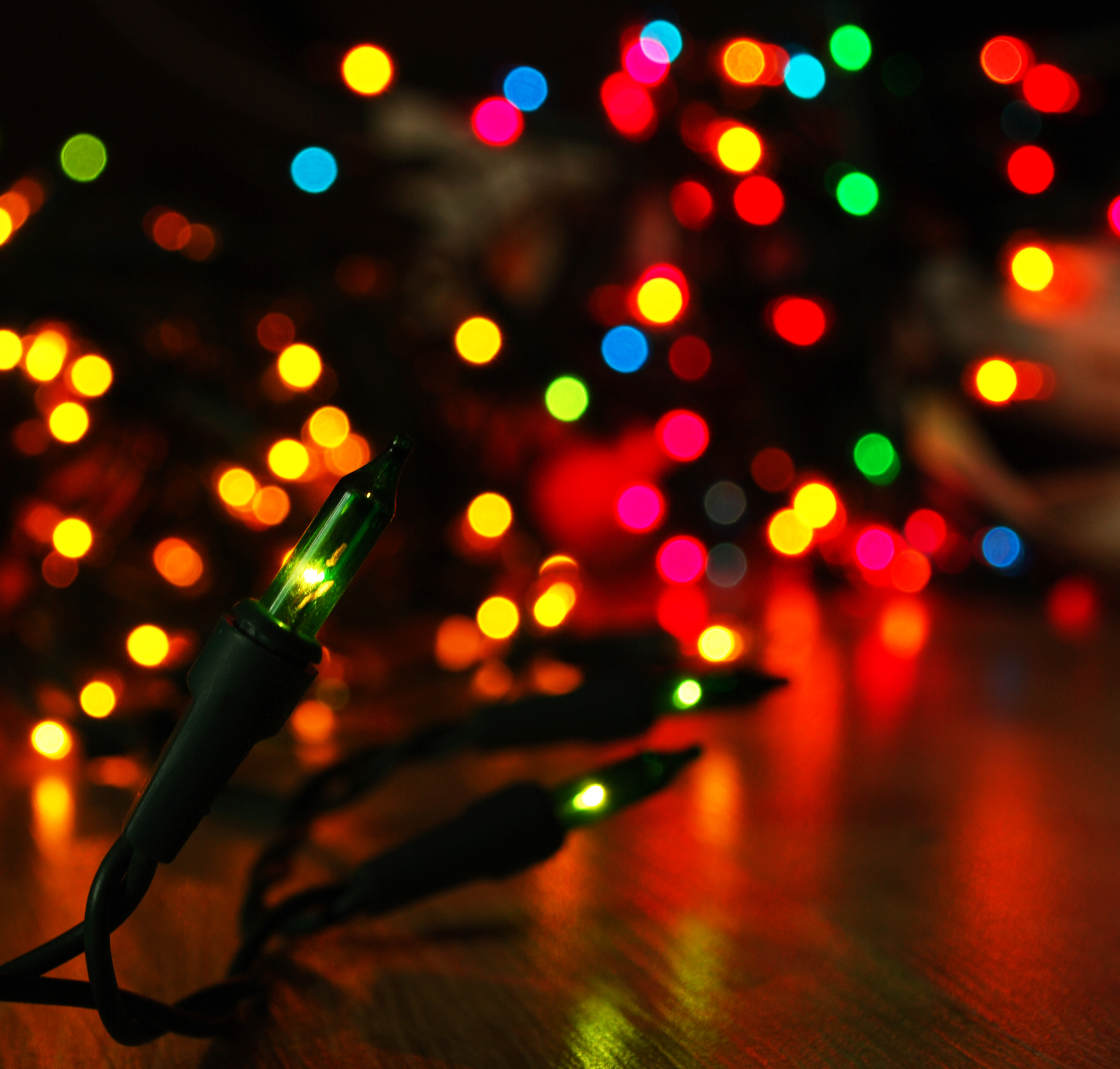 christmas lights desktop background #23