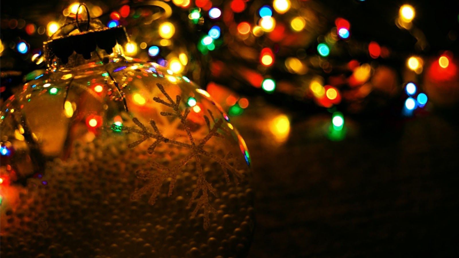 christmas lights desktop background #3