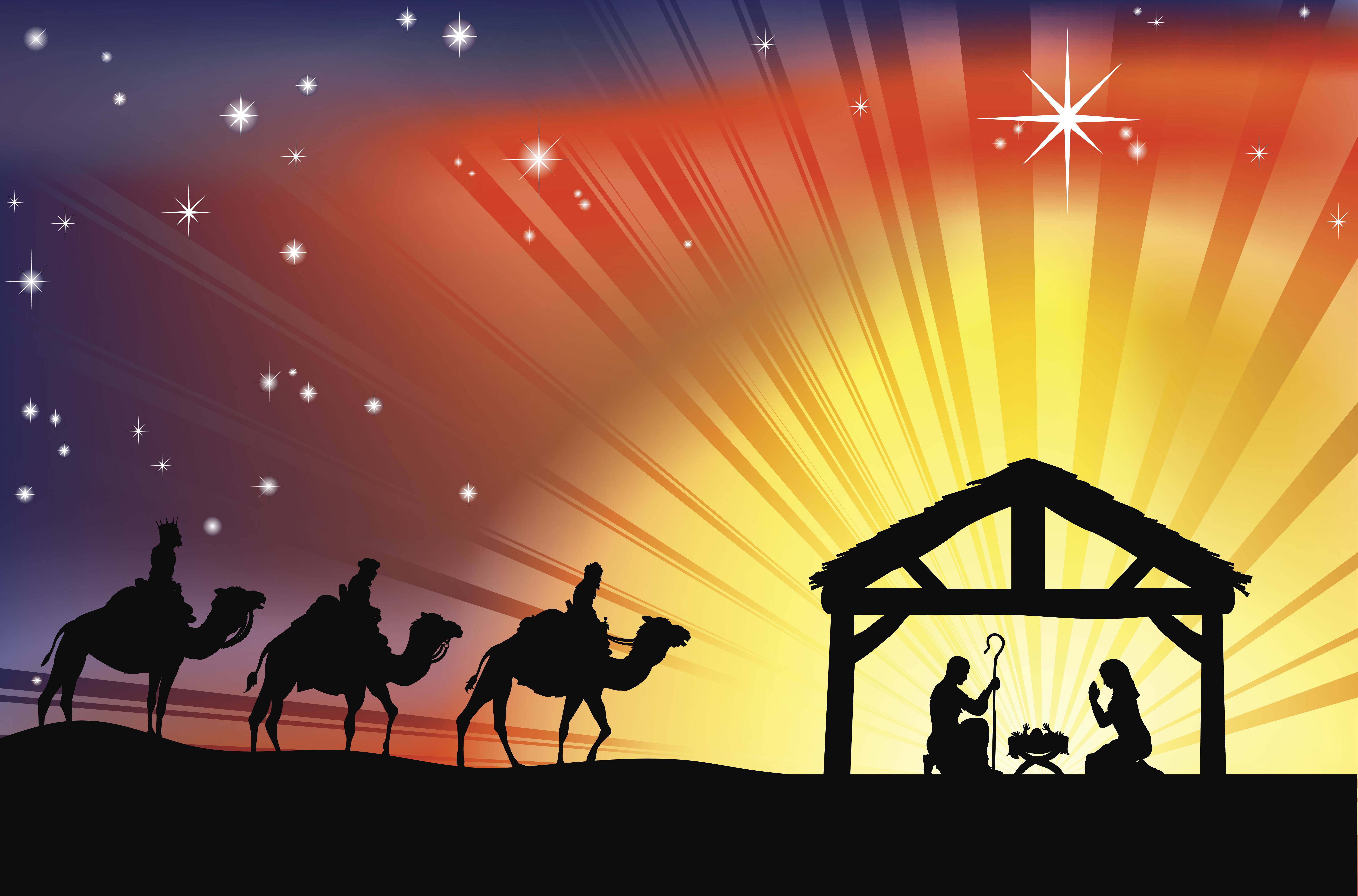 Christmas nativity background