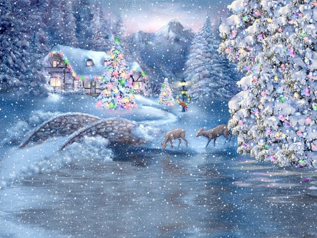 Beautiful Christmas Desktop Backgrounds Group (70+)