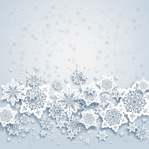 Beautiful snowflakes christmas backgrounds vector 02 - Vector
