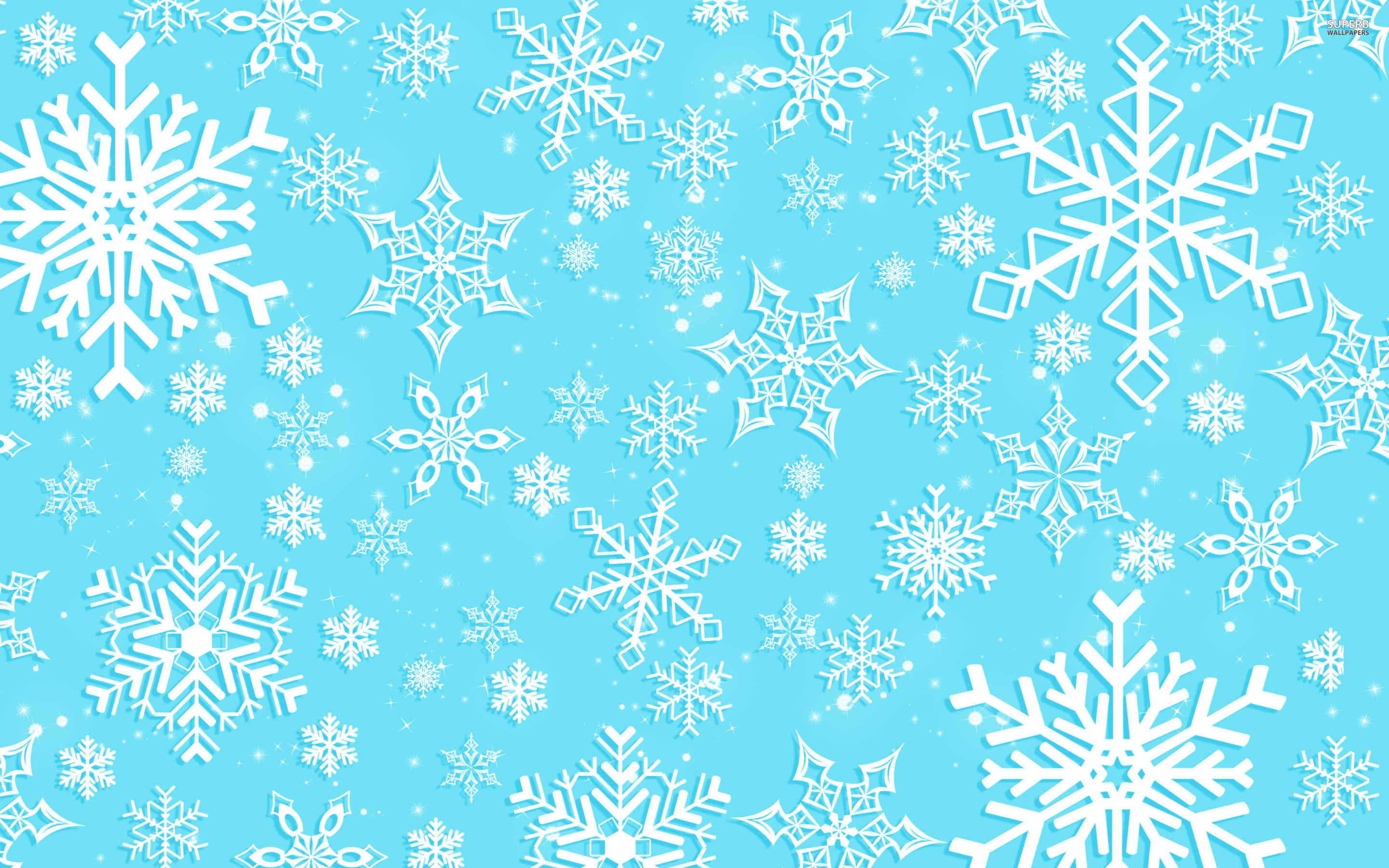 Christmas snowflakes wallpaper