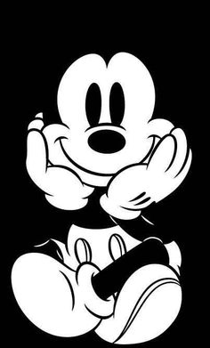 mickey mouse wallpaper black and white #6
