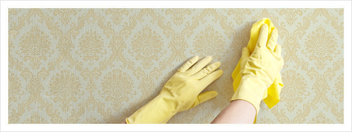 Cleaning wallpaper