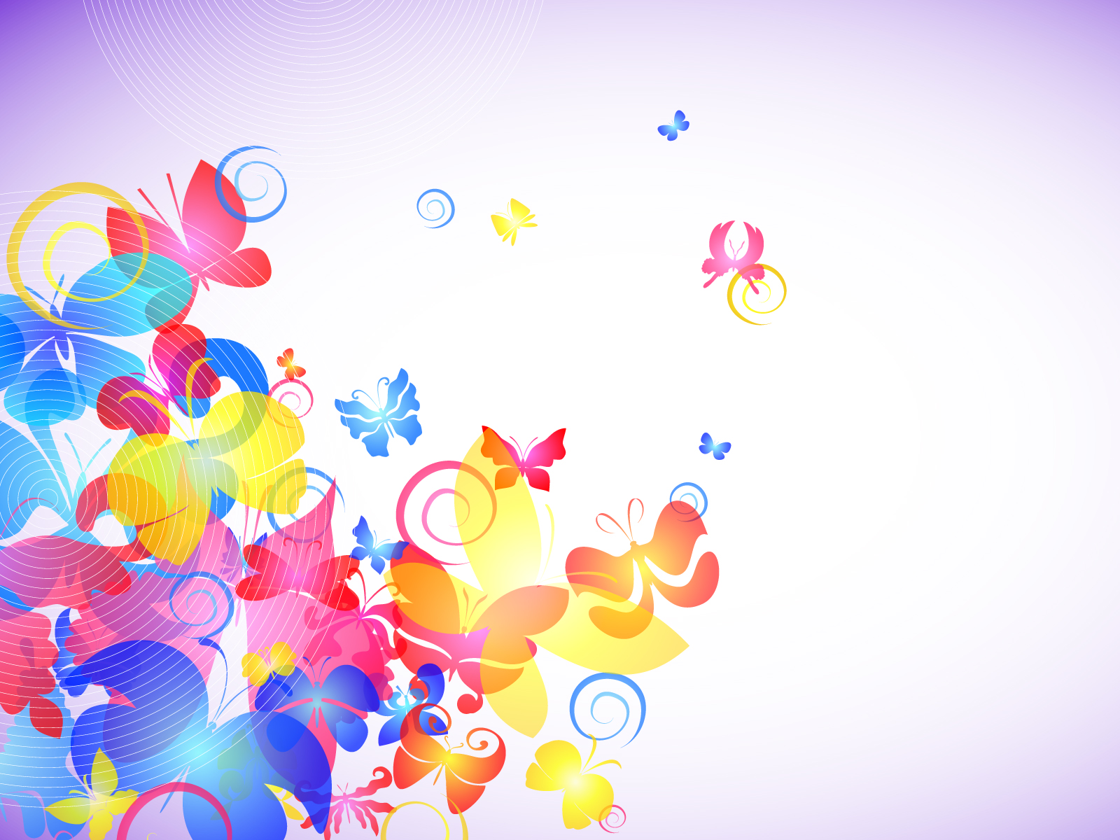 Colorful butterfly backgrounds
