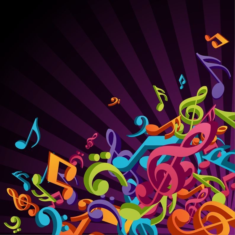 Colorful music wallpapers