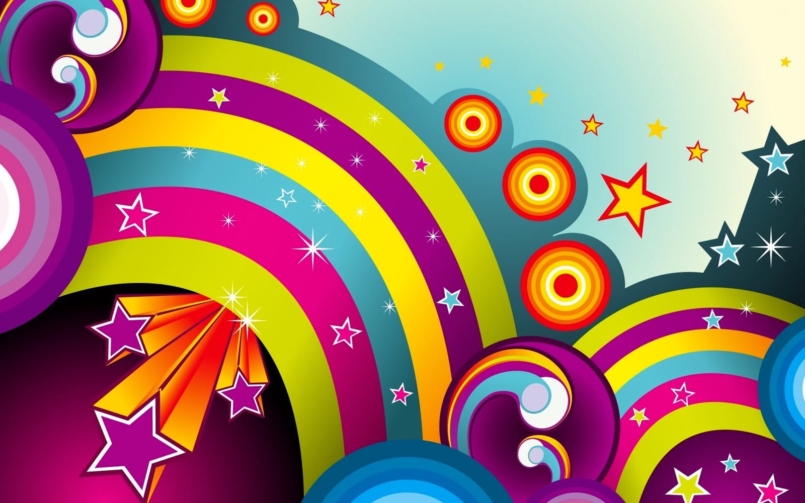 Colorful swirls backgrounds