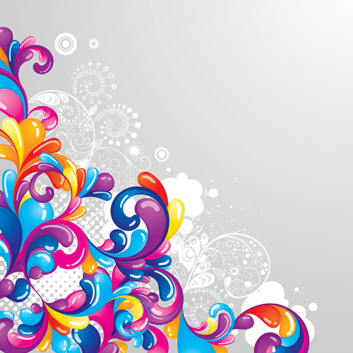 Colorful swirls backgrounds