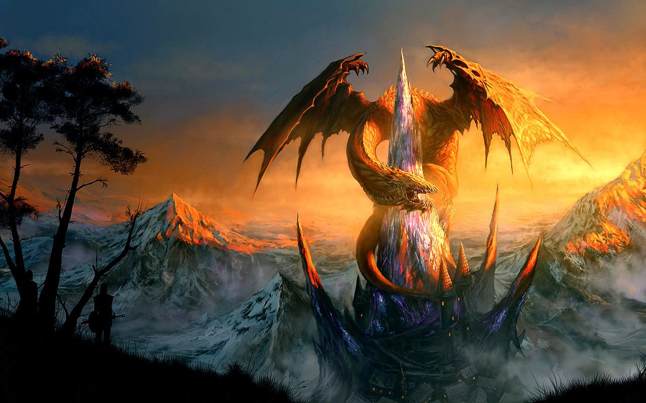 cool backgrounds of dragons #11