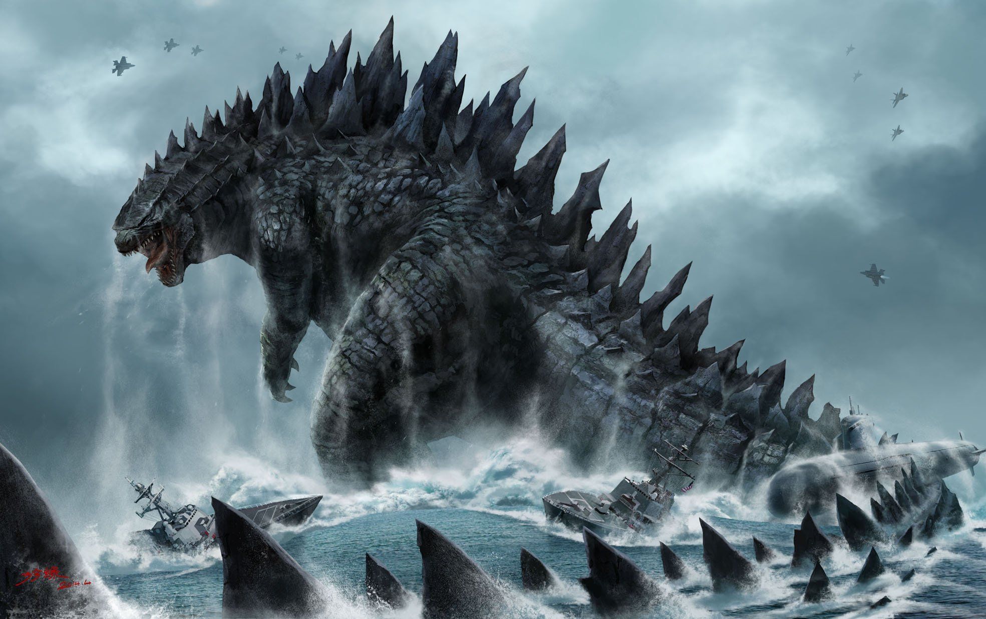 Godzilla backgrounds