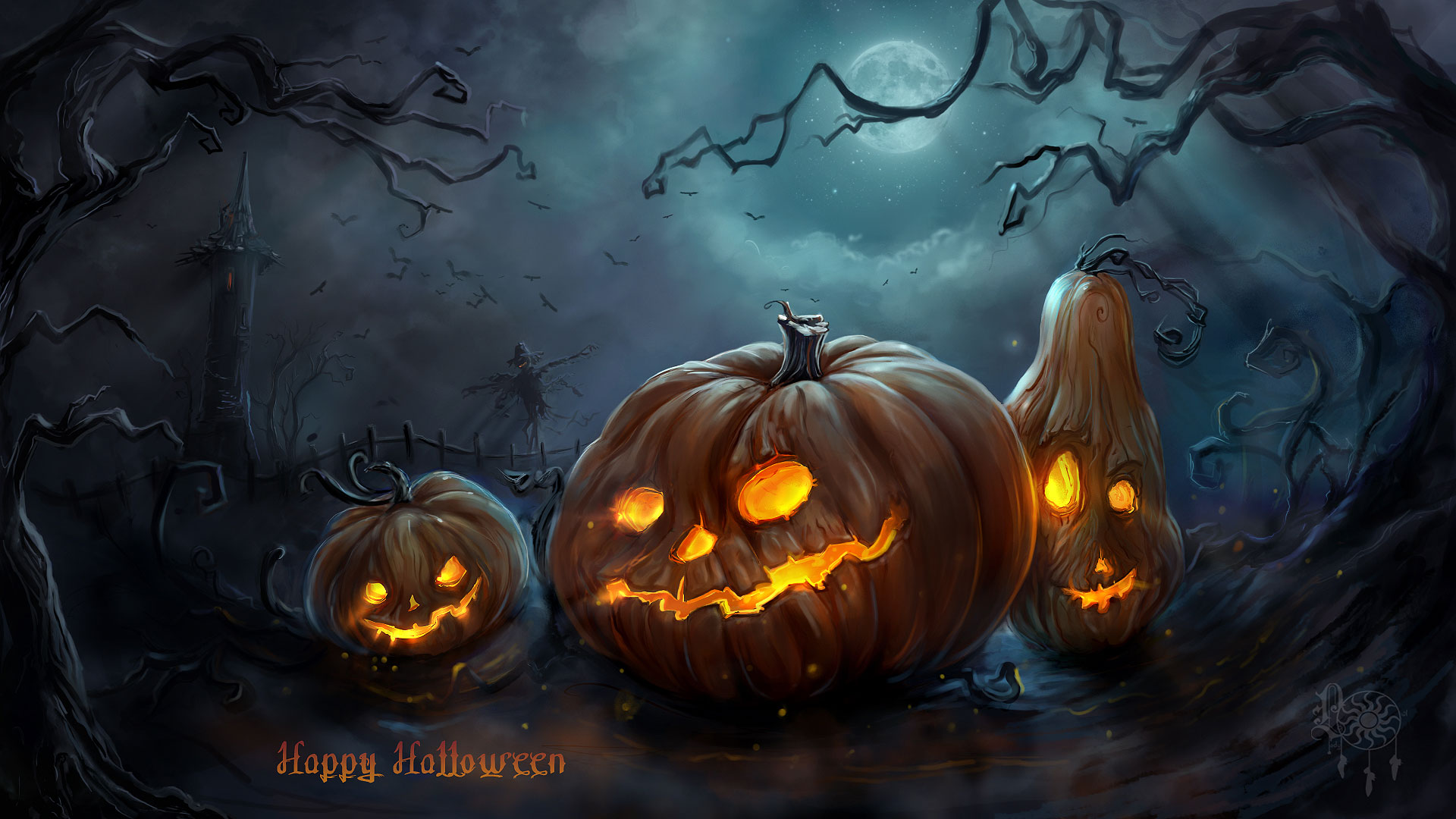 Scary halloween wallpapers free