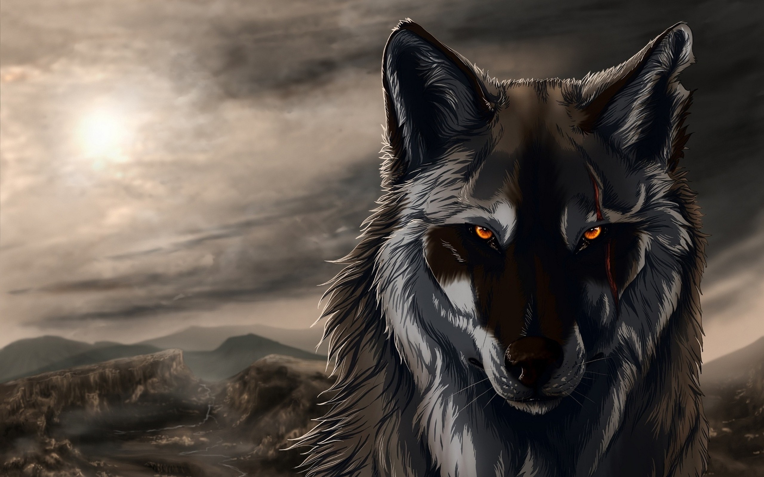 cool wolf backgrounds #16