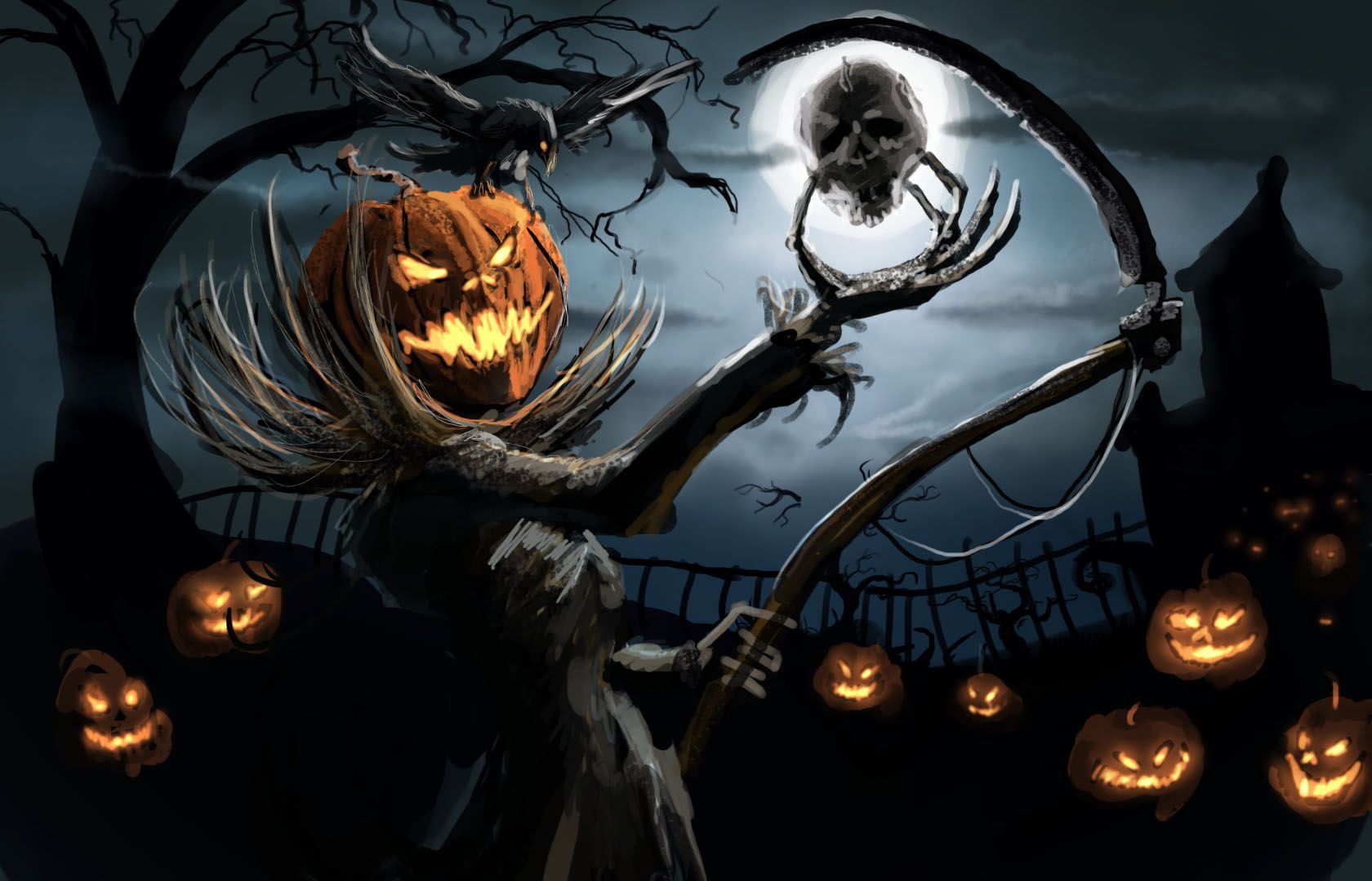 Creepy halloween backgrounds