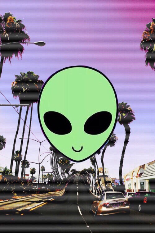Cute alien wallpaper